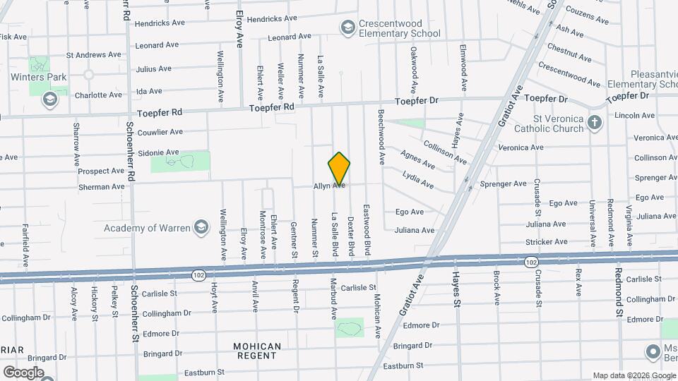 21090 La Salle Blvd Map and Location Details