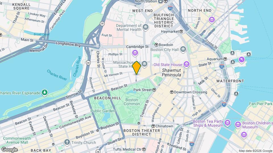 1A Joy St, Unit 2 Map and Location Details