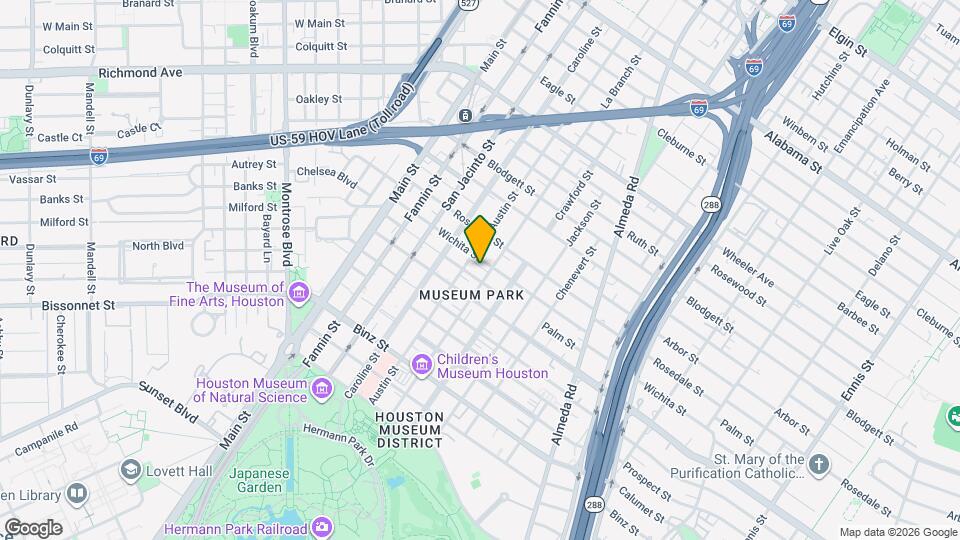 1434 Wichita St Map and Location Details