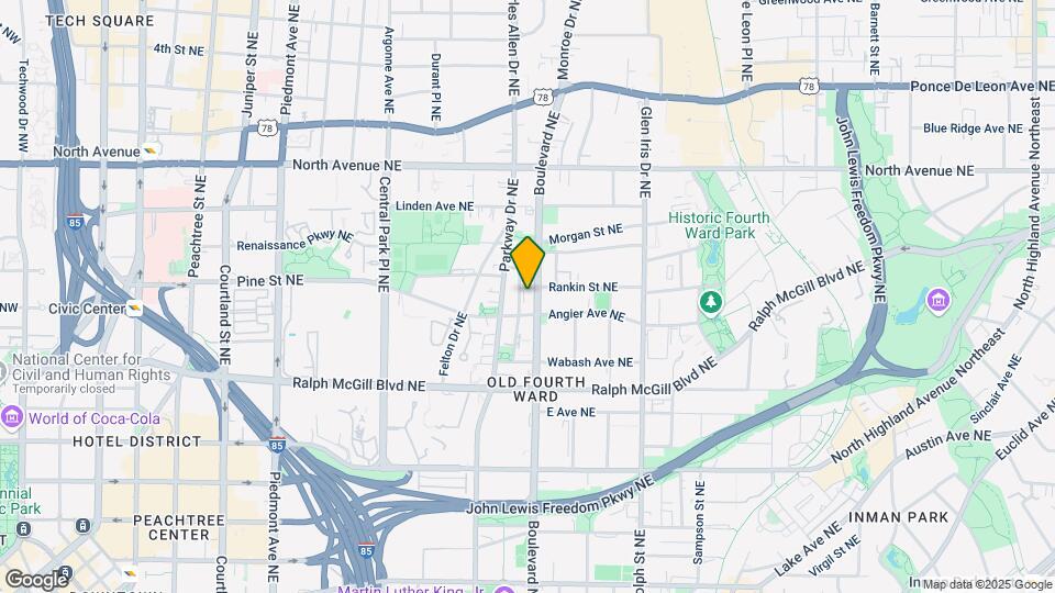 464 NE Boulevard Mapa y Detalles de la Ubicación
