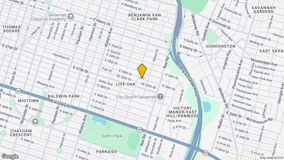 1407 NE 36th St Map and Location Details