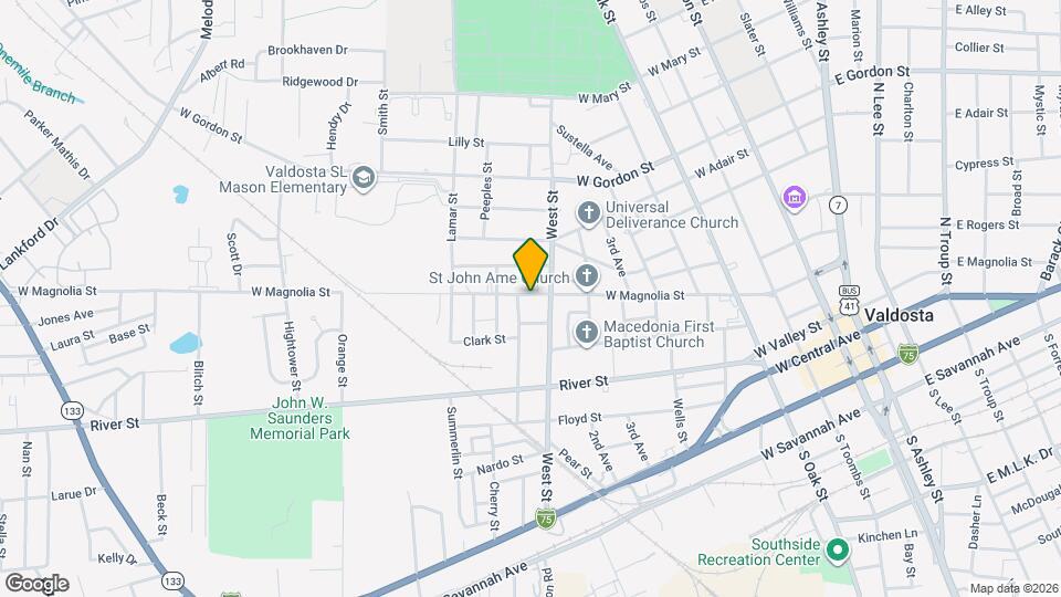 907 W Magnolia St Map and Location Details