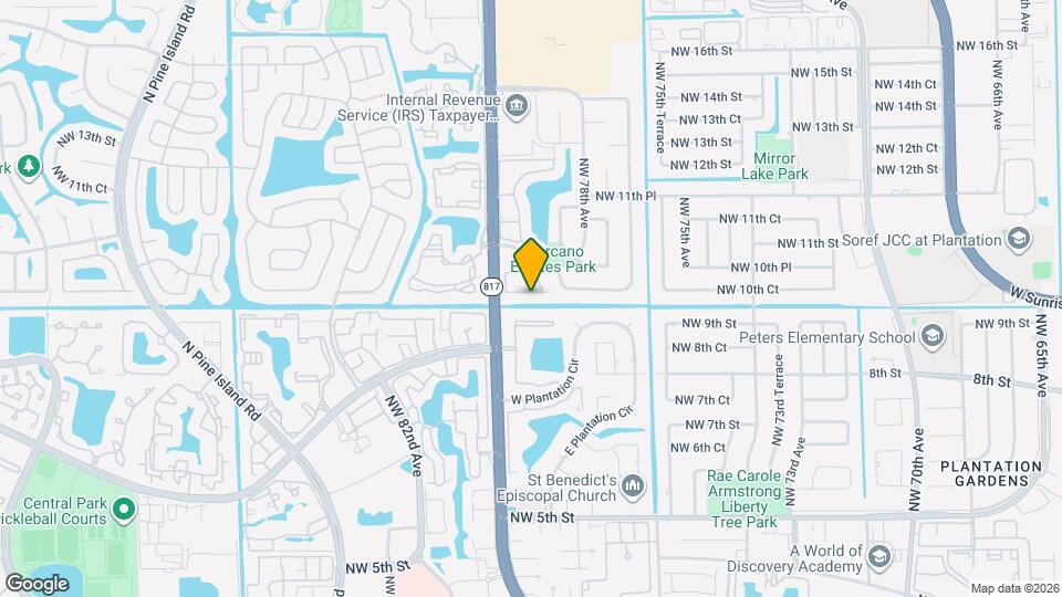 7924 NW 10th St Map and Location Details
