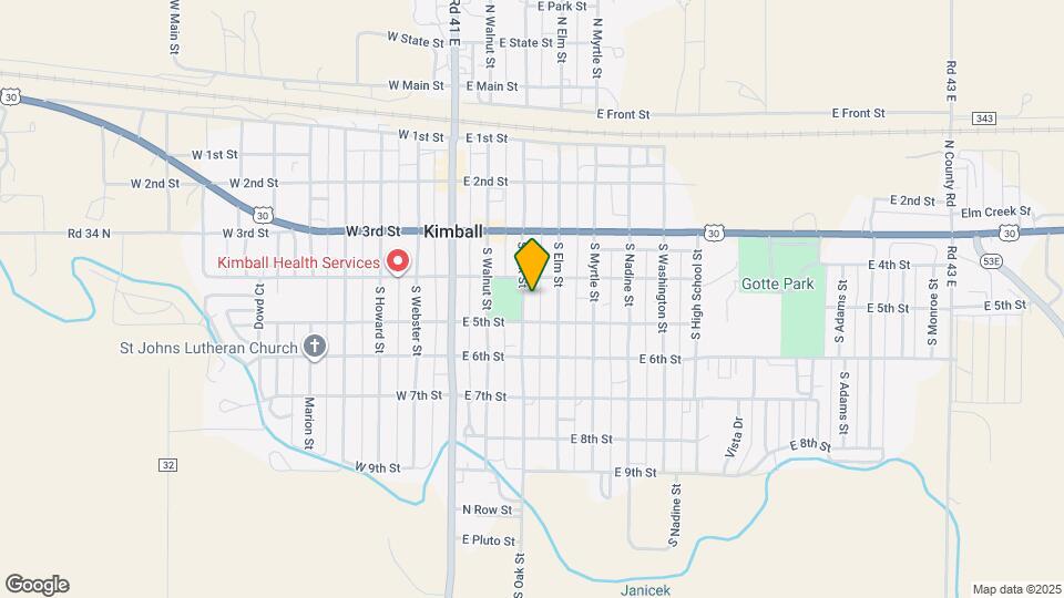 407 S Oak St Map and Location Details