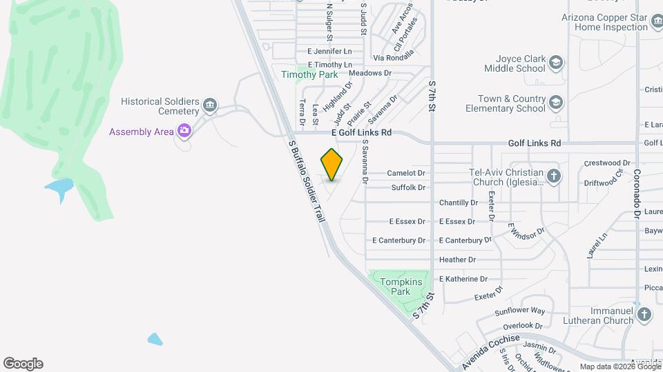 1614 Braddock Dr Map and Location Details