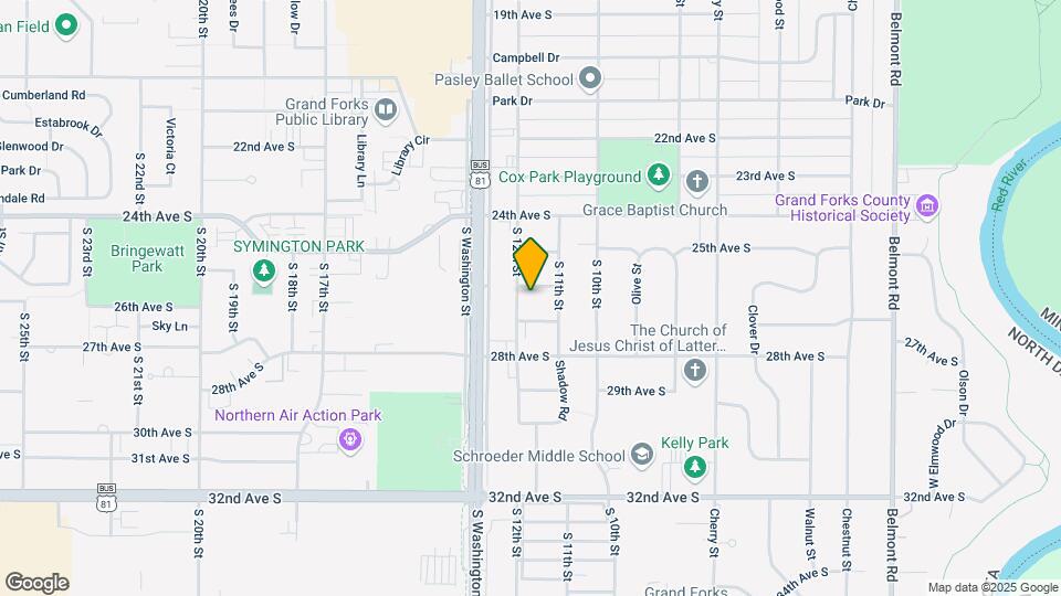 Grand Forks East Map and Location Details