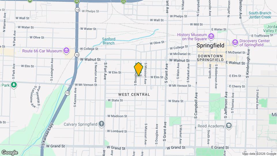 928 W Elm St Mapa y Detalles de la Ubicación