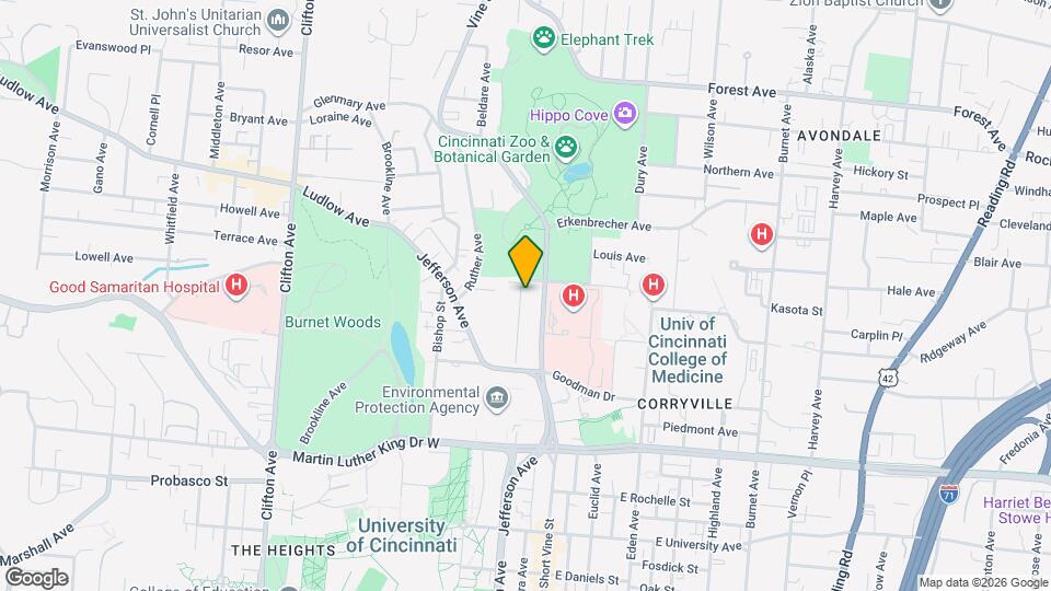 3256 Glendora Ave Map and Location Details