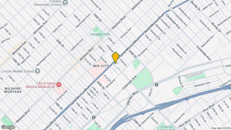 1411 Cloverfield Blvd Map and Location Details