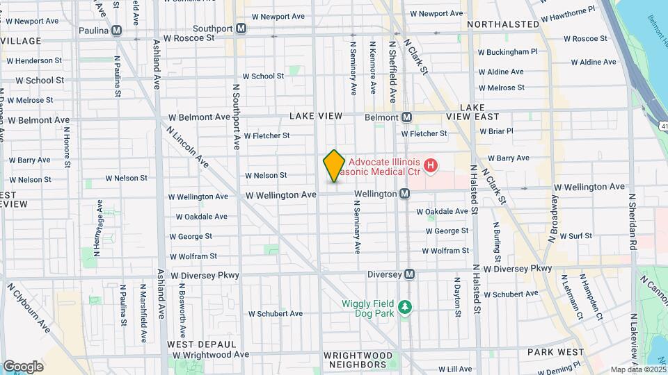 1134 W Wellington Ave, Unit 1F Map and Location Details