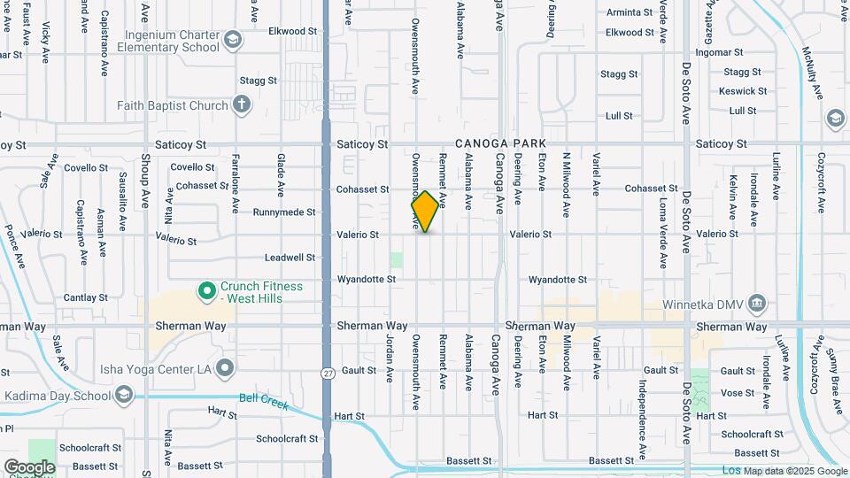 21618 Valerio St Map and Location Details