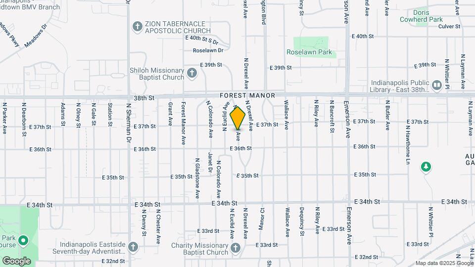 3638-38 N Linwood Ave Map and Location Details