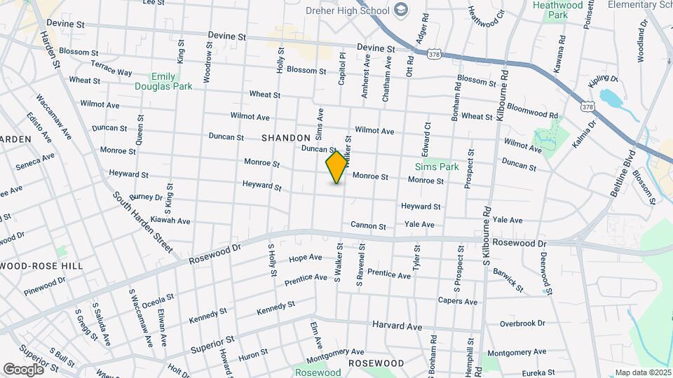 3125 Heyward St Map and Location Details