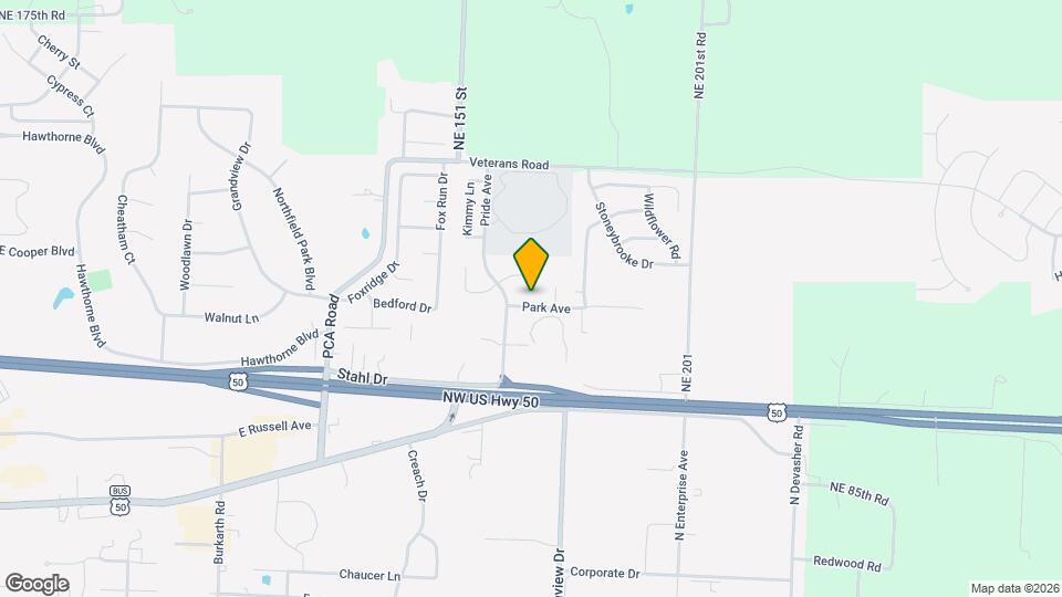 1309 Park Ave Map and Location Details