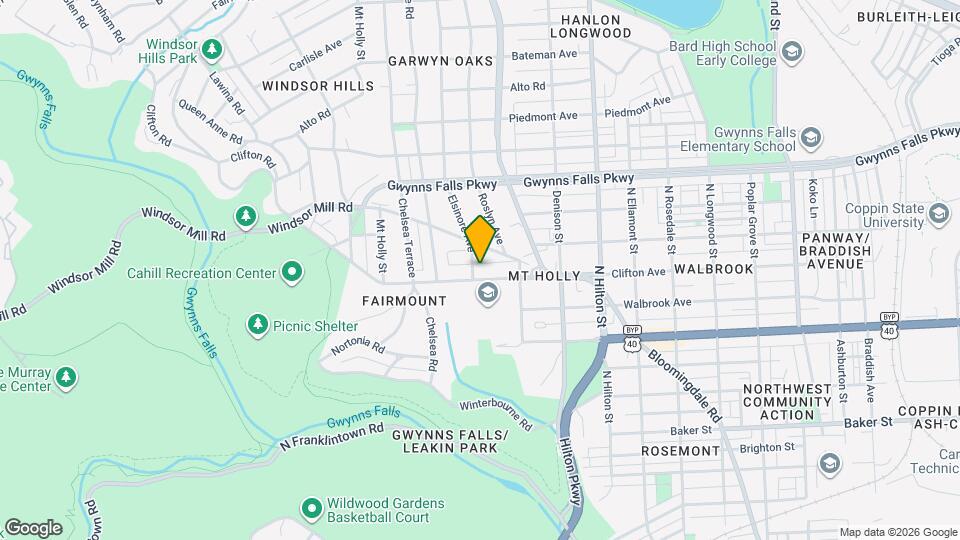 3514 Clifton Ave, Unit Clifton Avenue - 2 Bedroom Map and Location Details