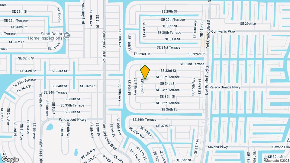 1119 SE 34th St Map and Location Details