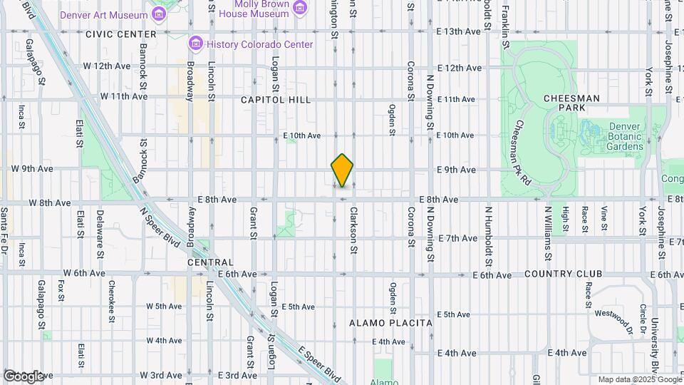 800 N Washington St Map and Location Details