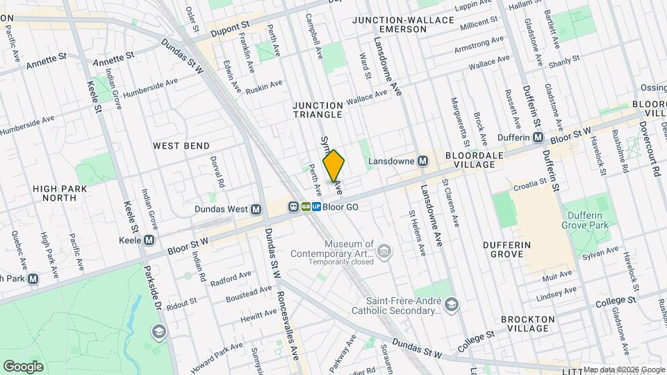 16 Symington Ave Map and Location Details