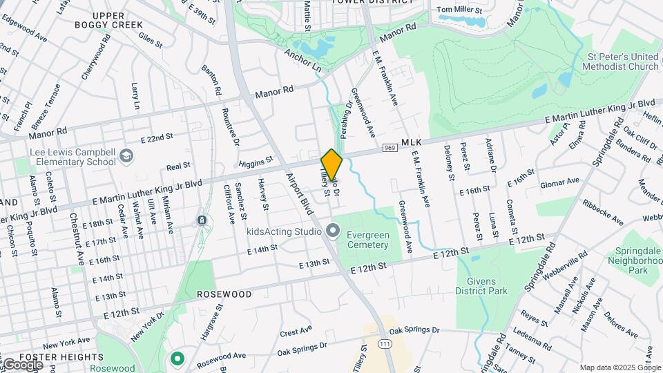 1801 Tillery St Map and Location Details