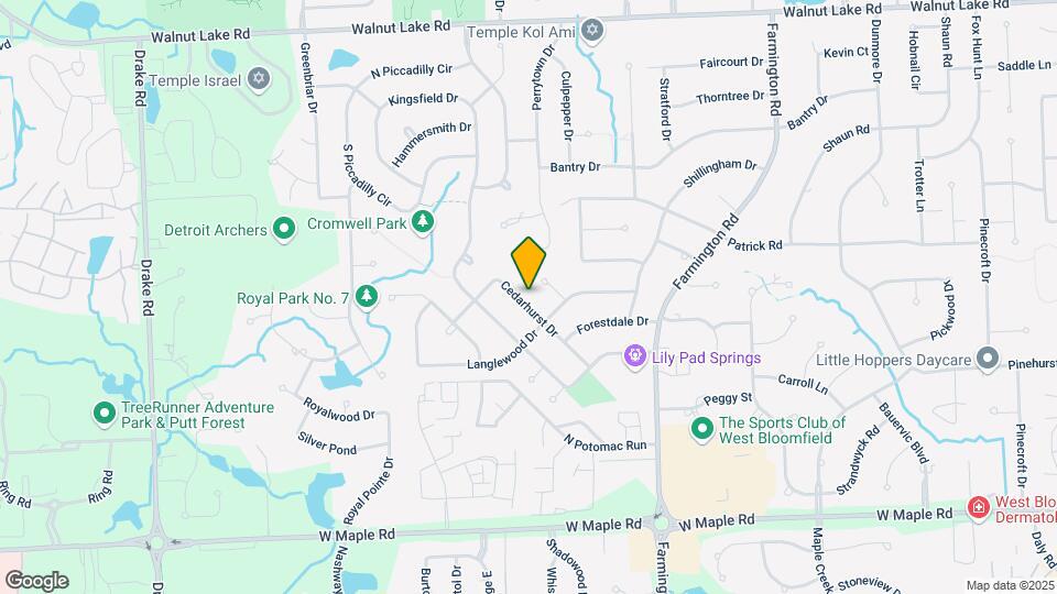 5242 Cedarhurst Dr Mapa y Detalles de la Ubicación