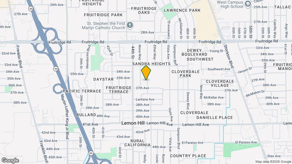 5812 Laurine Way Map and Location Details