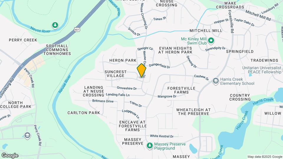 3301 Neuse Crossing Dr Map and Location Details
