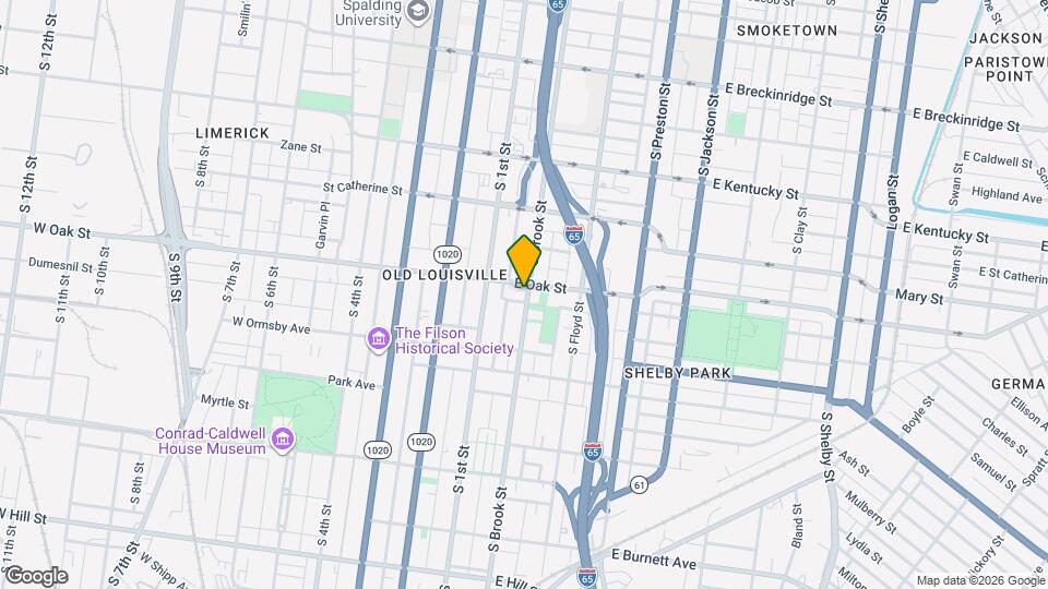 1210 S Brook St, Unit 3 Map and Location Details