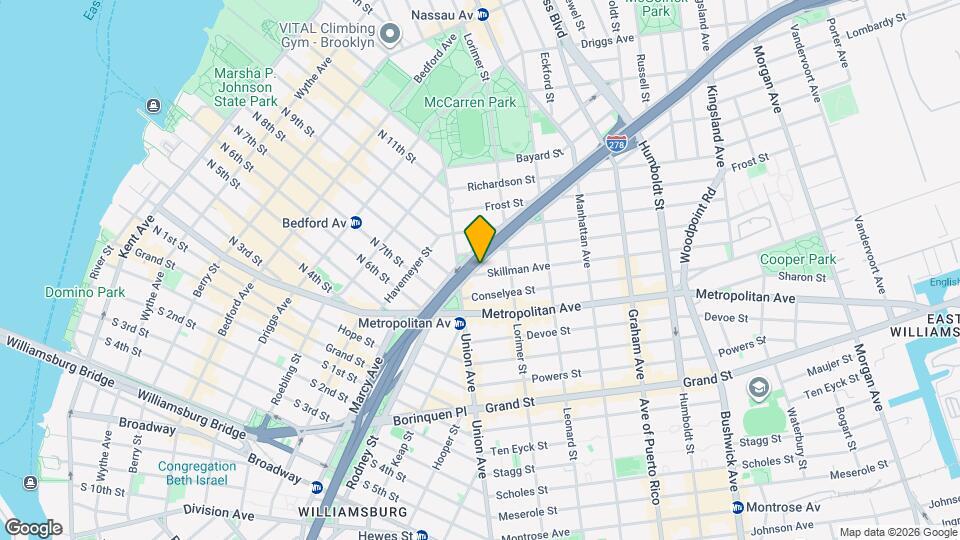 25 Skillman Ave Map and Location Details