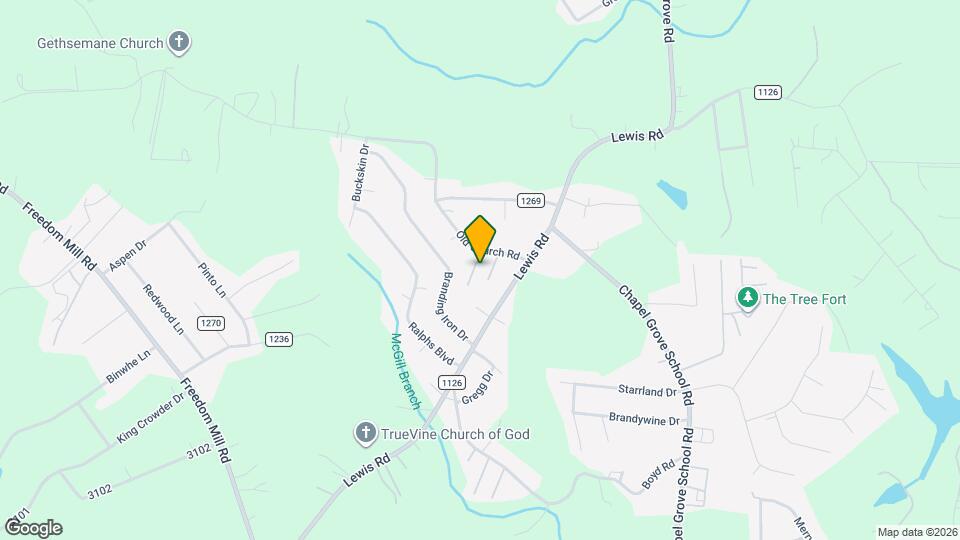 203 Tony Rd Map and Location Details