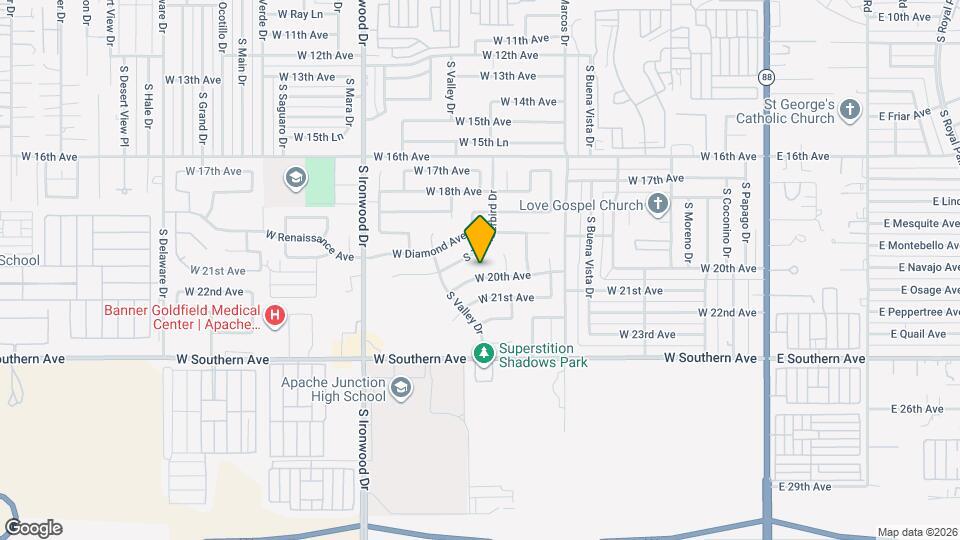 1128 W 20th Ave Mapa y Detalles de la Ubicación