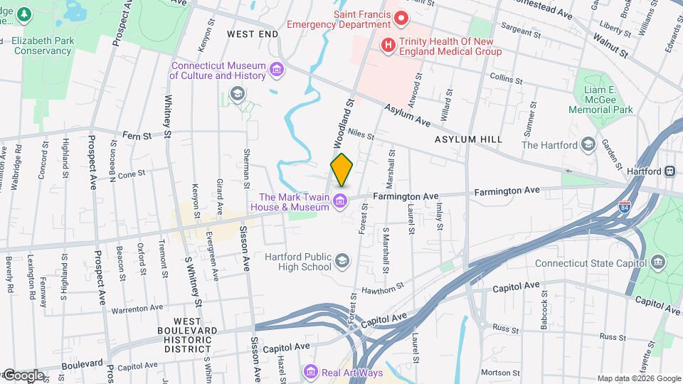 360 Farmington Ave Map and Location Details