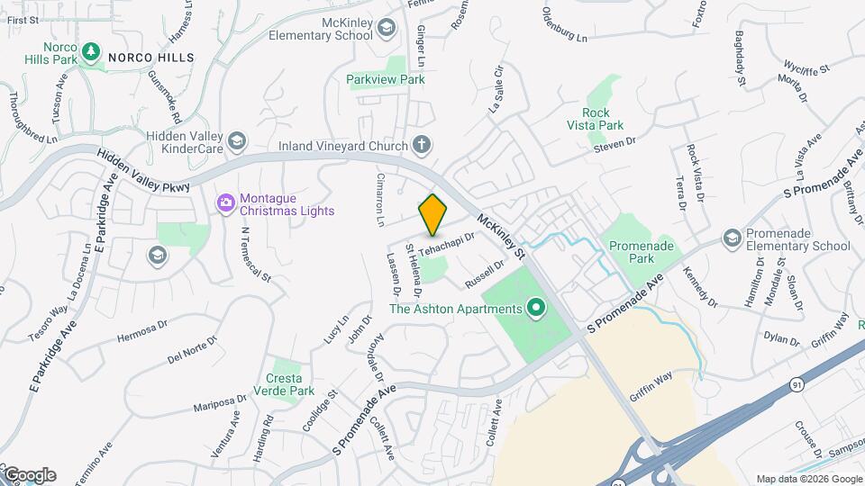 2125 Tehachapi Dr Map and Location Details