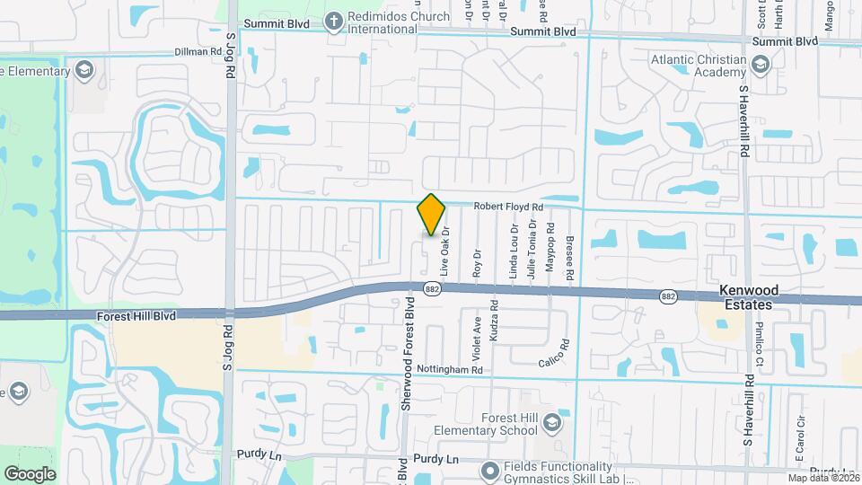 5933 Forest Hill Blvd Map and Location Details