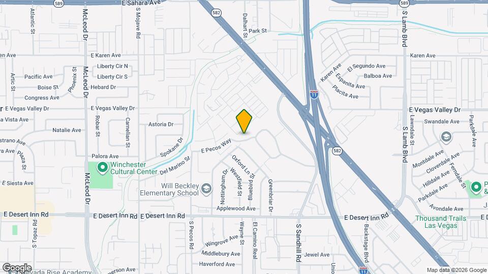 629 E Pecos Way Map and Location Details