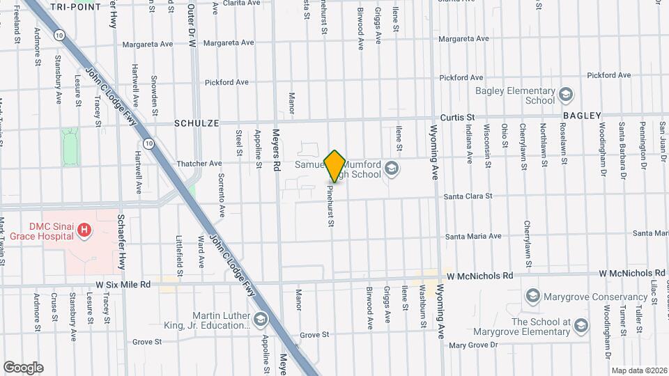 17540 Pinehurst St Map and Location Details