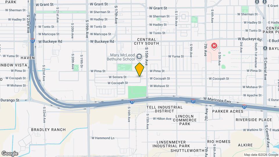 1527 W Sonora St Map and Location Details