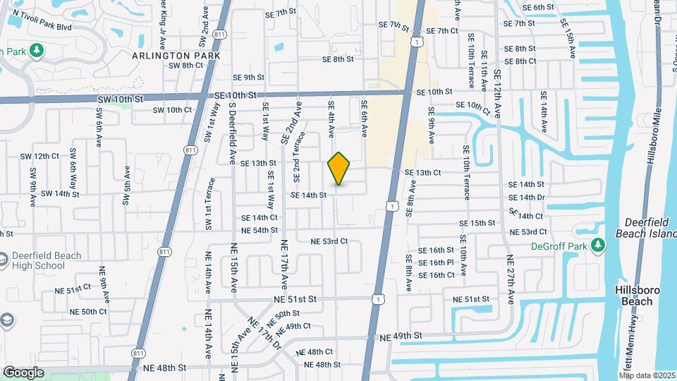 401 SE 14th St Map and Location Details