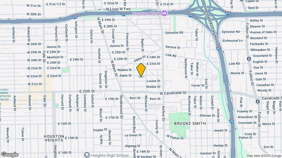 1020 Louise St Map and Location Details