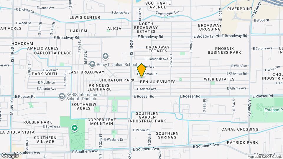 2438 E Mobile Ln Map and Location Details