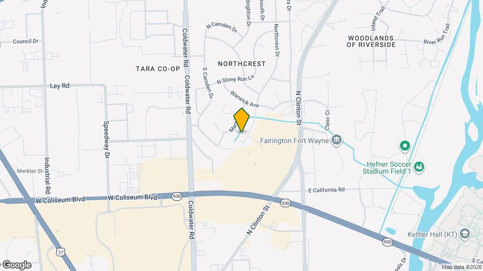 4729 Northcrest Dr Mapa y Detalles de la Ubicación