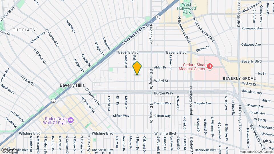 336 N Palm Dr Mapa y Detalles de la Ubicación