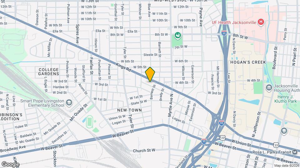 1423 Prince St Map and Location Details