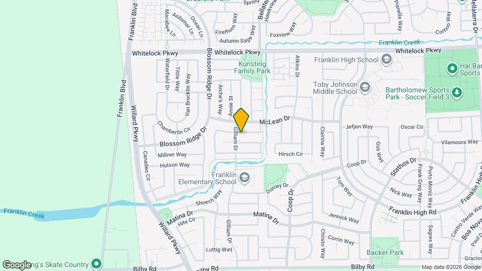 5214 Lotus Pond Way Map and Location Details