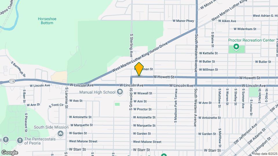2404 W Howett St Map and Location Details
