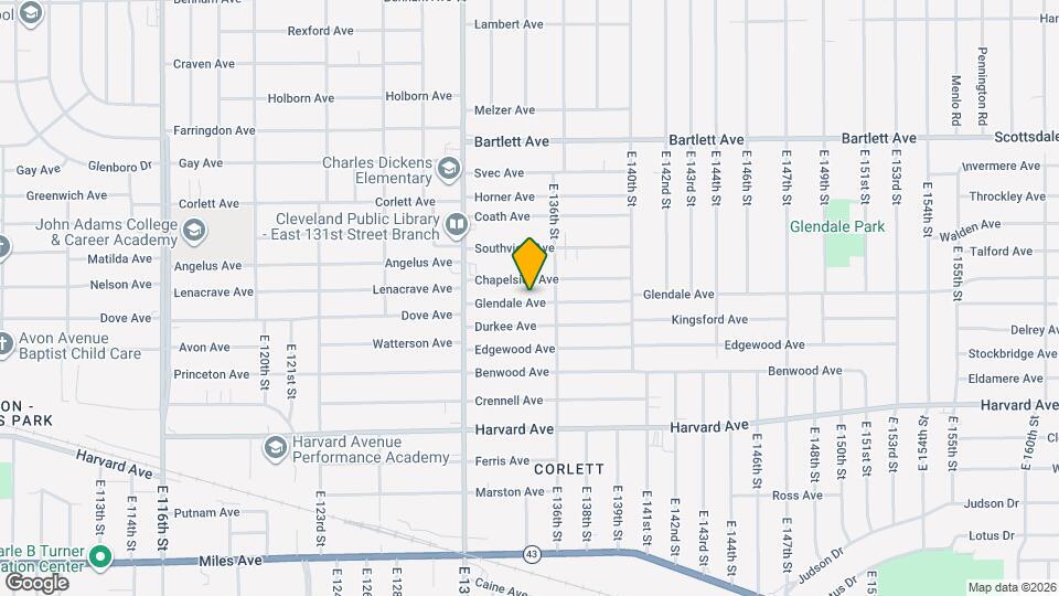 13409 Glendale Ave Map and Location Details