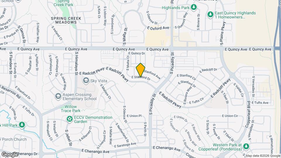 21294 E Stanford Dr Mapa y Detalles de la Ubicación