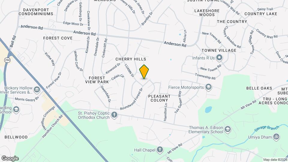 3500 Roundwood Forest Dr Mapa y Detalles de la Ubicación
