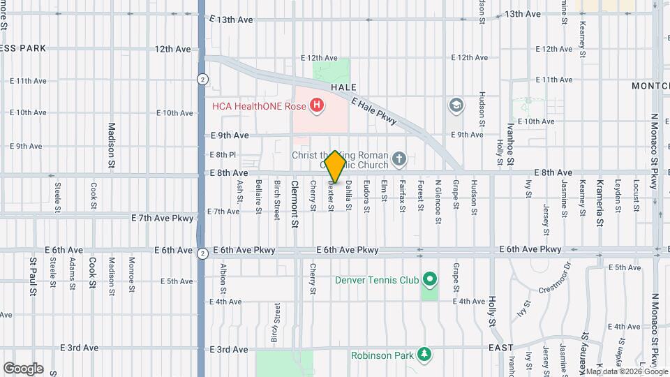 760 Dexter St, Unit Room.2 Map and Location Details