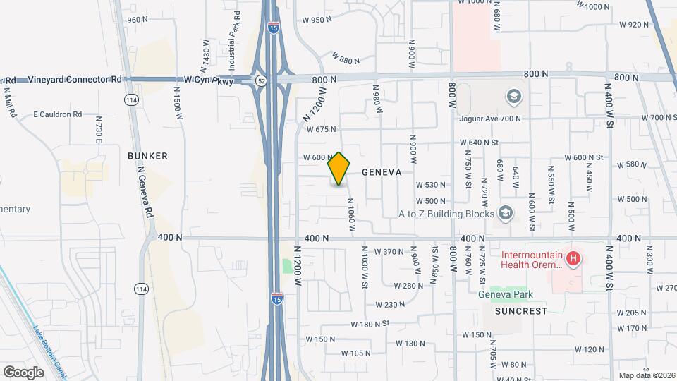 1075 W 530 N Mapa y Detalles de la Ubicación