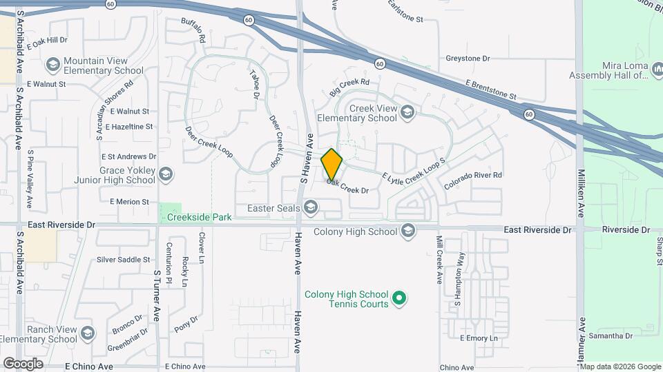 2844 Oak Creek Dr Map and Location Details